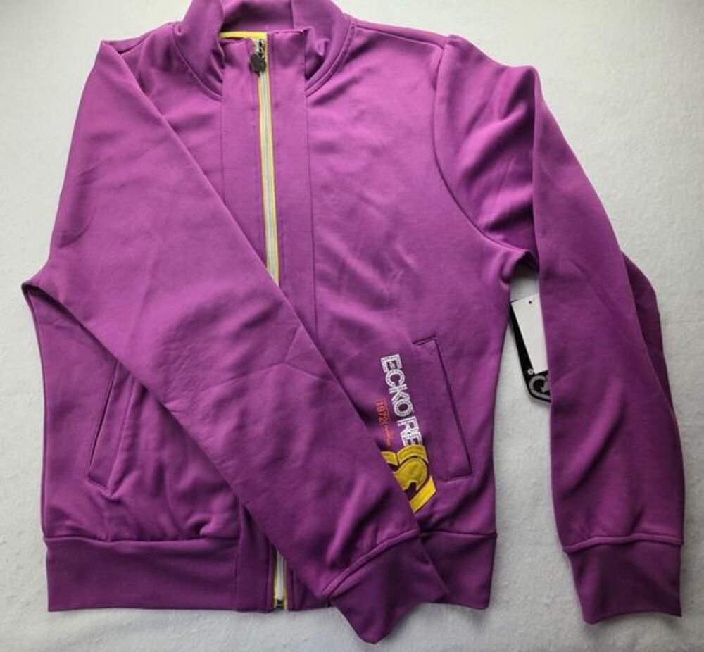 Eckored Vintage VTG Streetwear Active Purple Track Jacket Size XL NWT